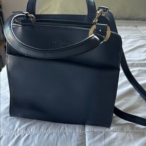 Liz Claiborne Blue Leather Handbag